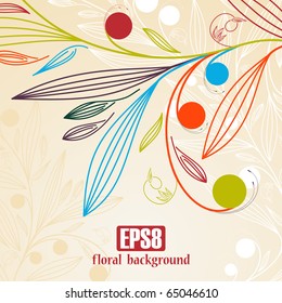 floral background, eps8