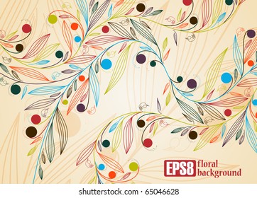 floral background, eps8