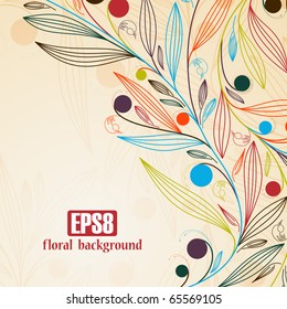 floral background, eps8
