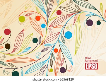floral background, eps8
