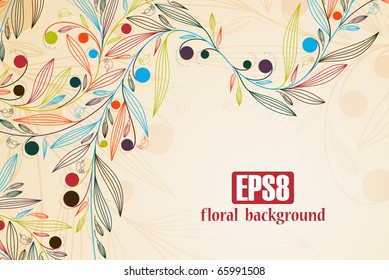 floral background, eps8