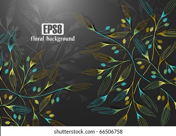 floral background, eps8
