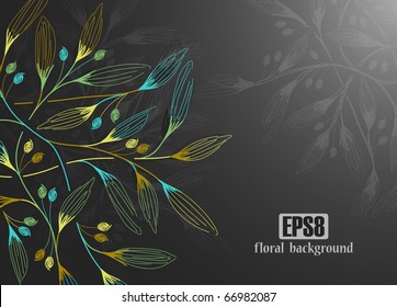 floral background, eps8