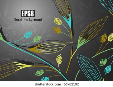 floral background, eps8