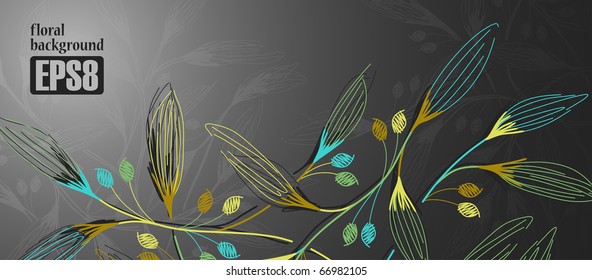 floral background, eps8