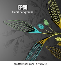 floral background, eps8