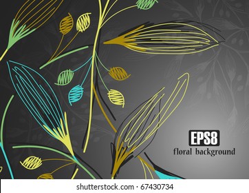 floral background, eps8