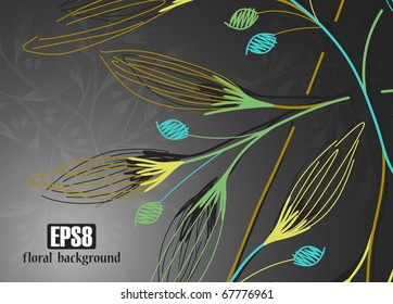 floral background, eps8