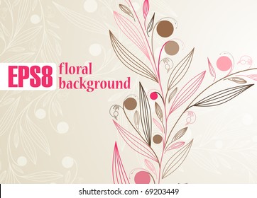floral background, eps8