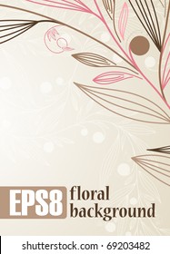 floral background, eps8