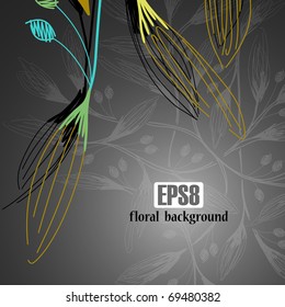 floral background, eps8