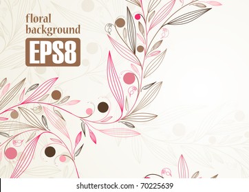 floral background, eps8