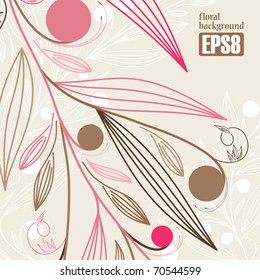 floral background, eps8