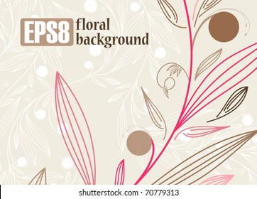 floral background, eps8