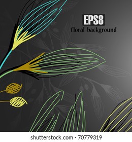 floral background, eps8