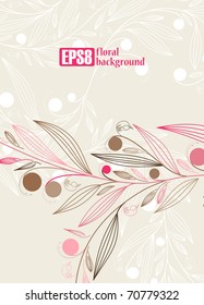 floral background, eps8