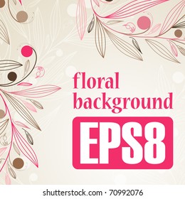 floral background, eps8