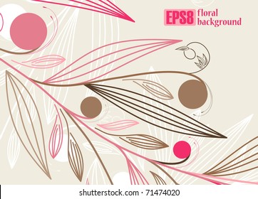 floral background, eps8