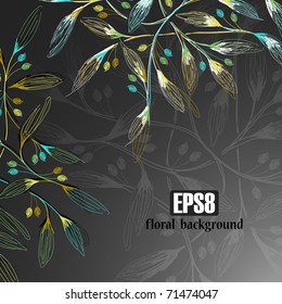 floral background, eps8