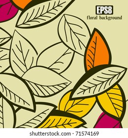 floral background, eps8