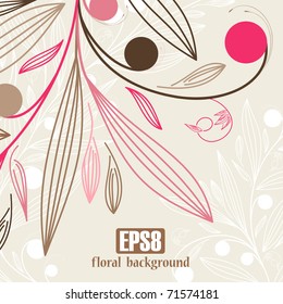 floral background, eps8