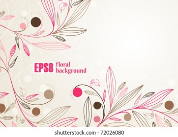 floral background, eps8