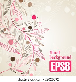 floral background, eps8