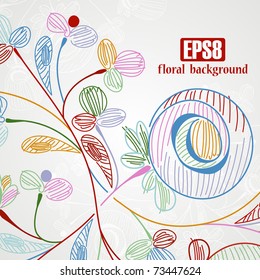 floral background, eps8