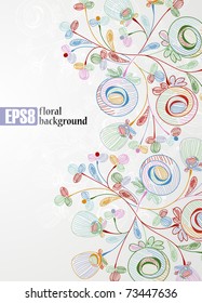 floral background, eps8
