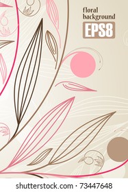 floral background, eps8