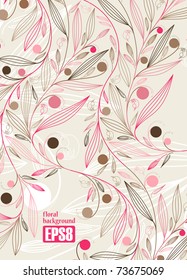 floral background, eps8