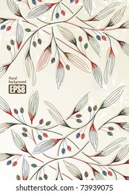 floral background, eps8
