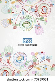 floral background, eps8