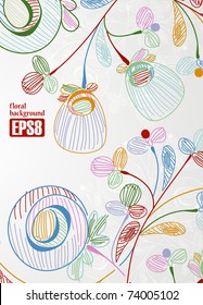 floral background, eps8