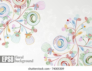 floral background, eps8