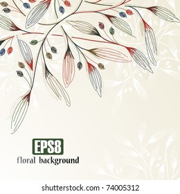 floral background, eps8