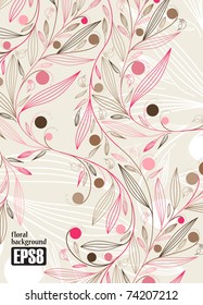 floral background, eps8
