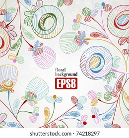 floral background, eps8