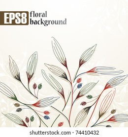 floral background, eps8