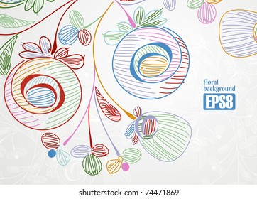 floral background, eps8