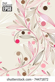 floral background, eps8