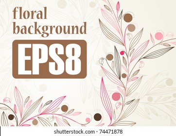 floral background, eps8