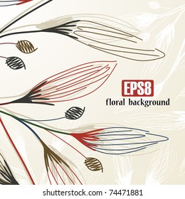 floral background, eps8