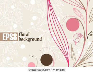 floral background, eps8