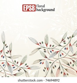 floral background, eps8