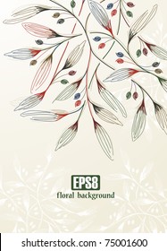 floral background, eps8