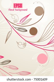 floral background, eps8