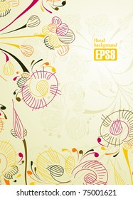 floral background, eps8