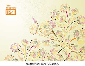 floral background, eps8