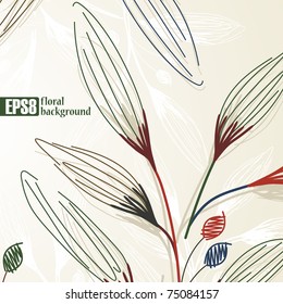 floral background, eps8